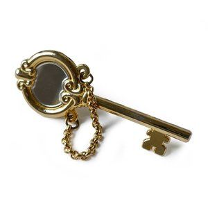 Ball & Chain Co gold mirror key pin